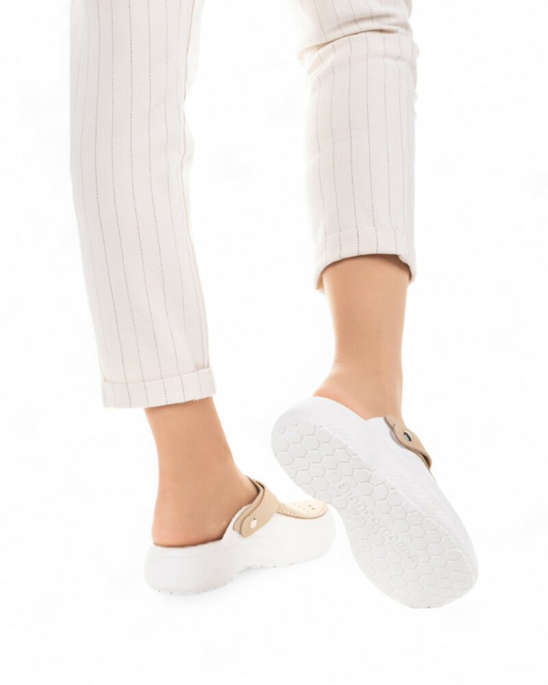 Ανατομικα Clogs Biancomolina - Μπεζ - Image 9