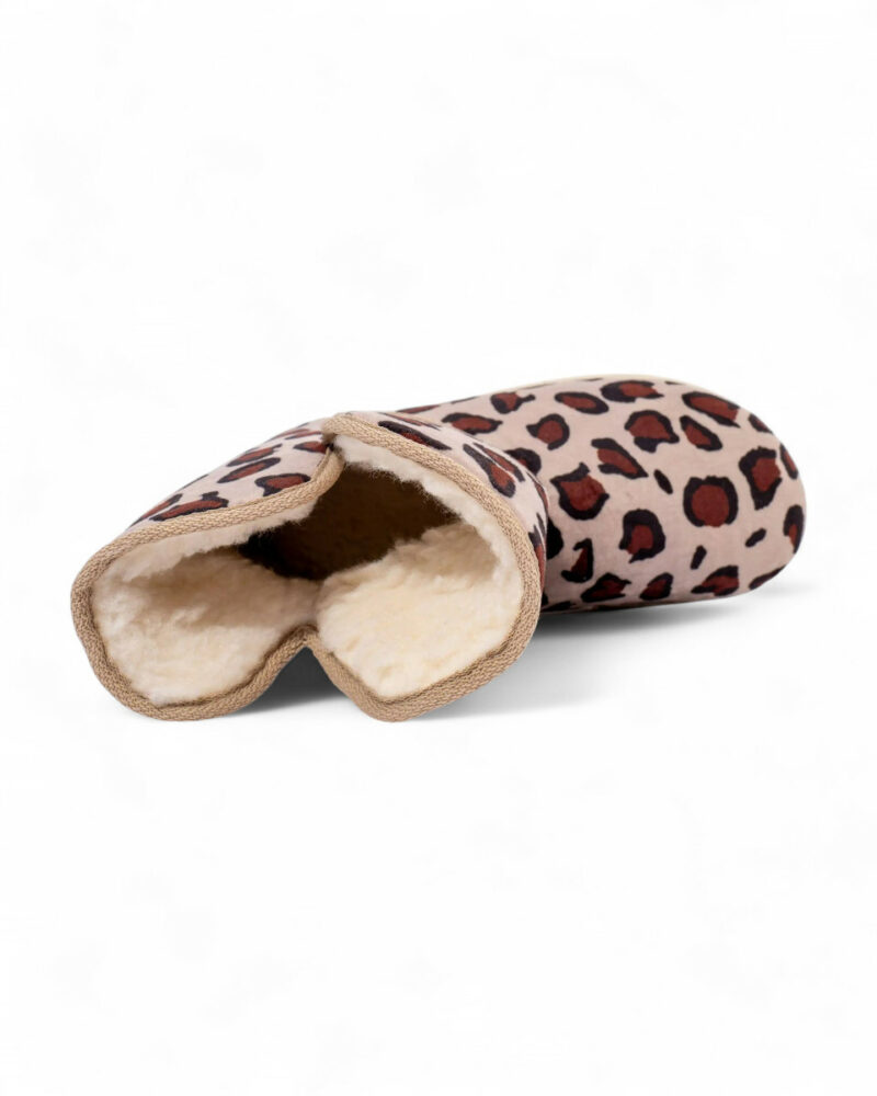 Μποτάκια Σπιτιού με Γούνινη Επένδυση - Leopard - Image 3
