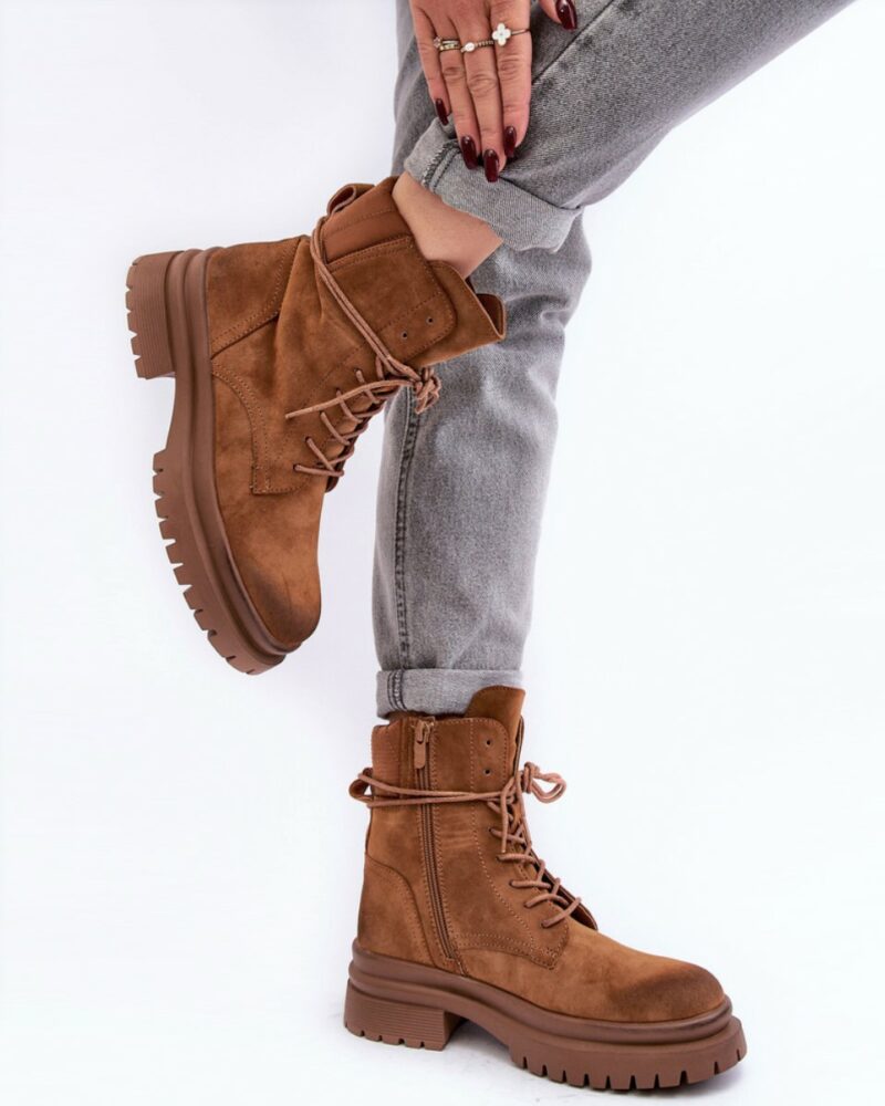 Αρβυλάκια Nubuck - Κάμελ - Image 4