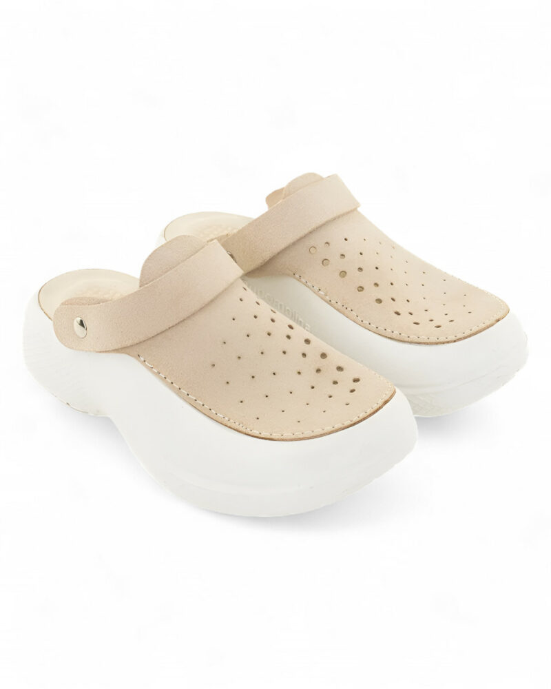 Ανατομικα Clogs Biancomolina - Μπεζ - Image 5