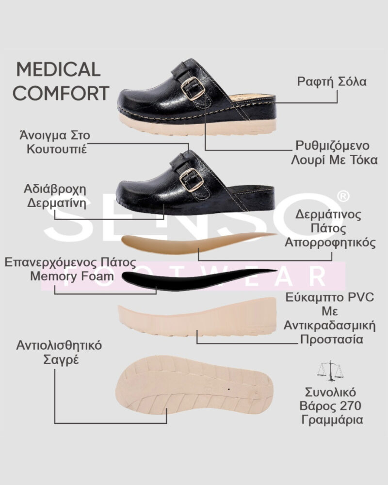Medical Comfort Σαμπό Vesna - Μαύρο - Image 13