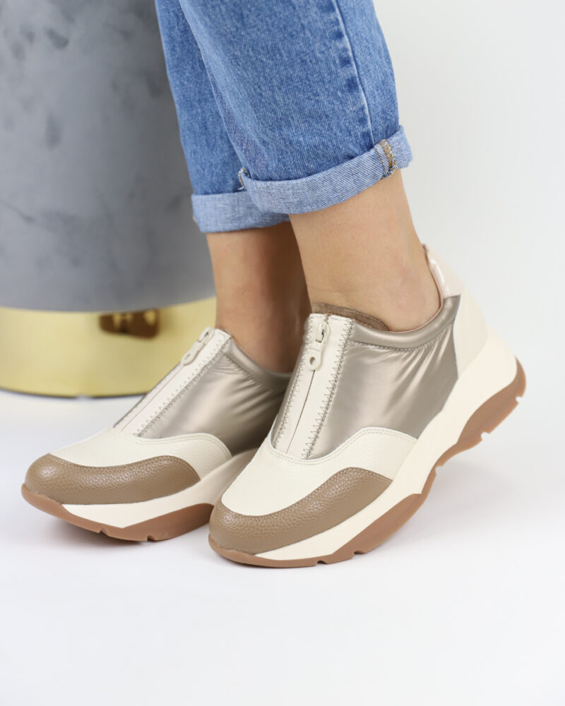 Αδιάβροχα Comfort Sneakers - Μπεζ - Image 4