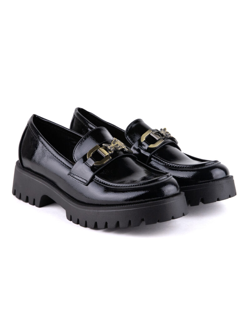 Loafers με Διακοσμητικό - Μαύρο - Image 3