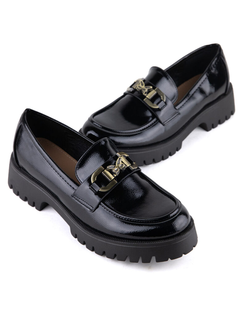 Loafers με Διακοσμητικό - Μαύρο - Image 4