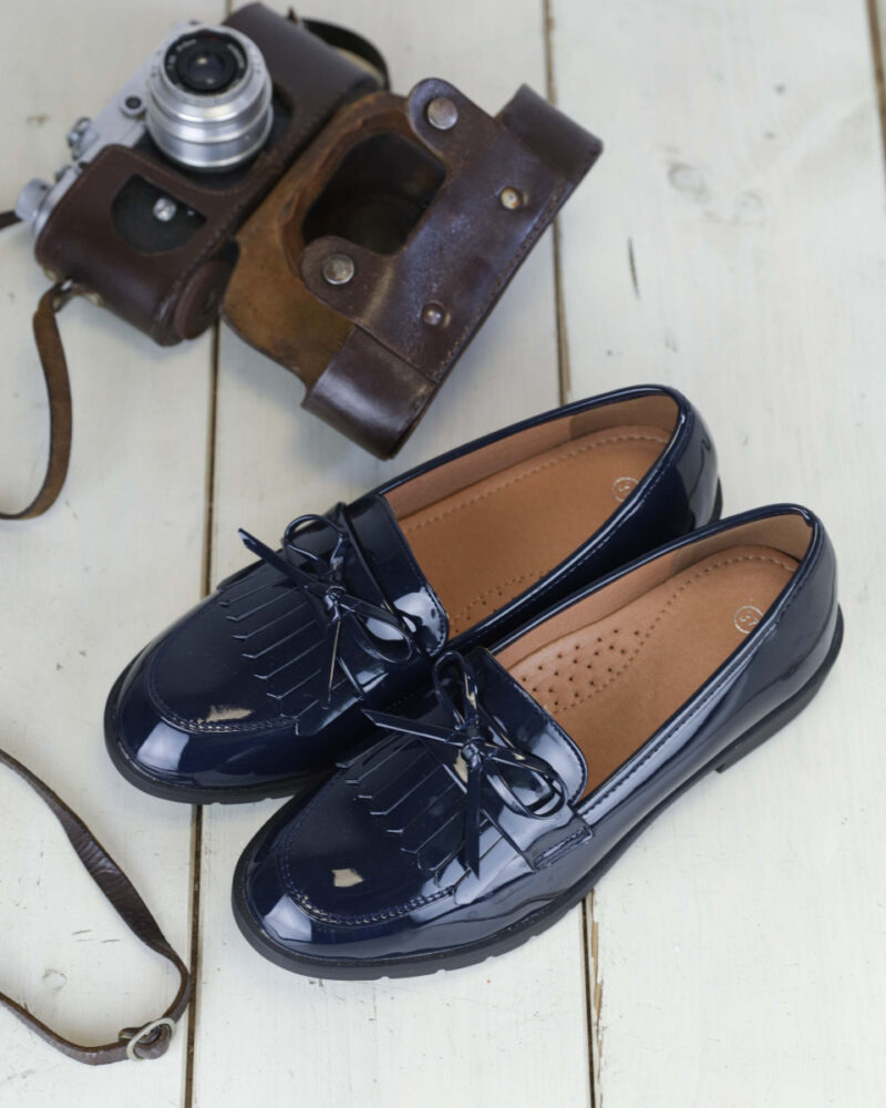 Comfort Loafers με Διακοσμητικό Φιογκάκι - Μπλε