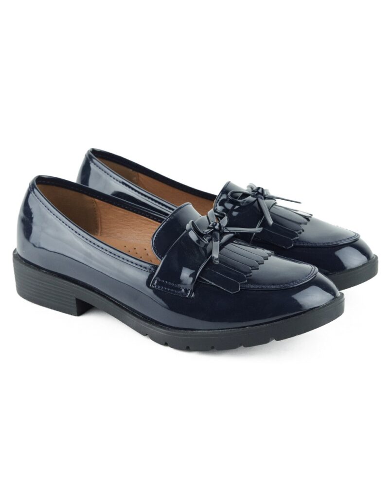 Comfort Loafers με Διακοσμητικό Φιογκάκι - Μπλε - Image 3