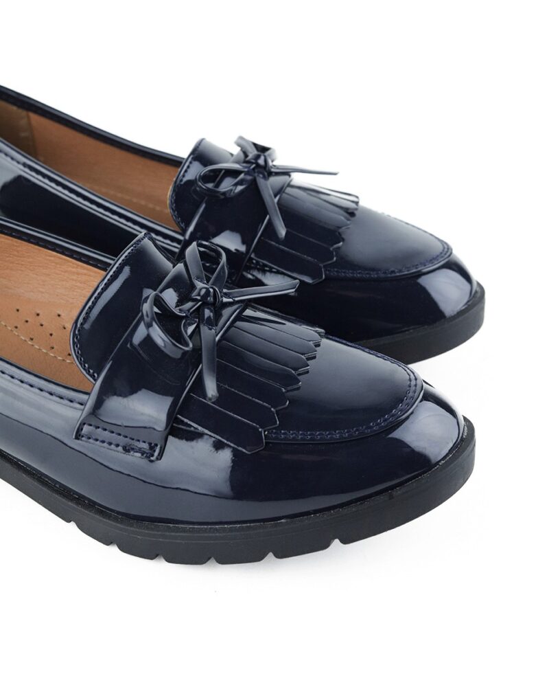 Comfort Loafers με Διακοσμητικό Φιογκάκι - Μπλε - Image 4