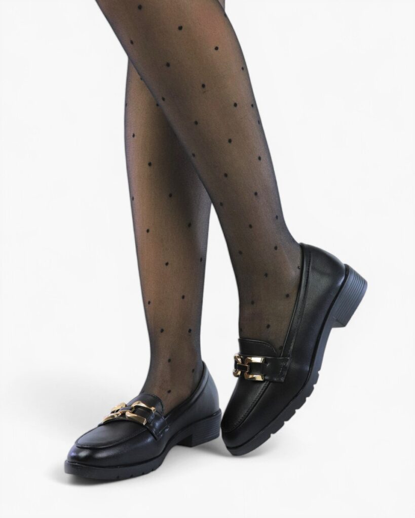 Comfort Loafers με Διακοσμητικό - Μαύρο