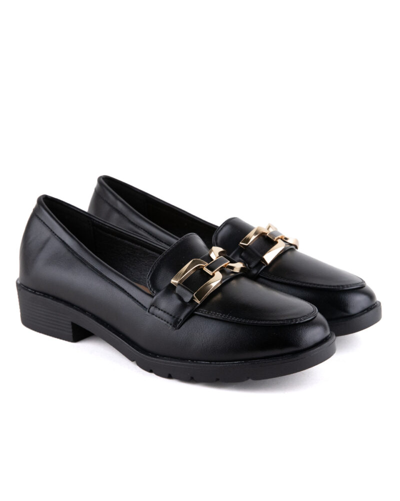Comfort Loafers με Διακοσμητικό - Μαύρο - Image 3