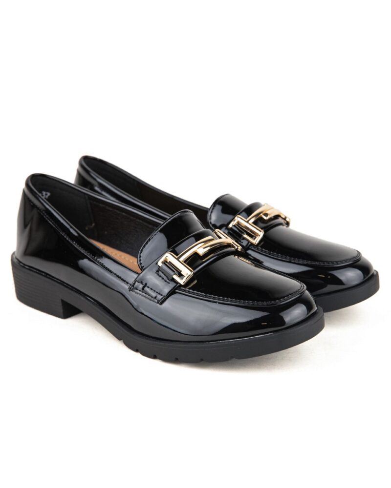 Comfort Loafers με Διακοσμητικό - Μαύρο - Image 3