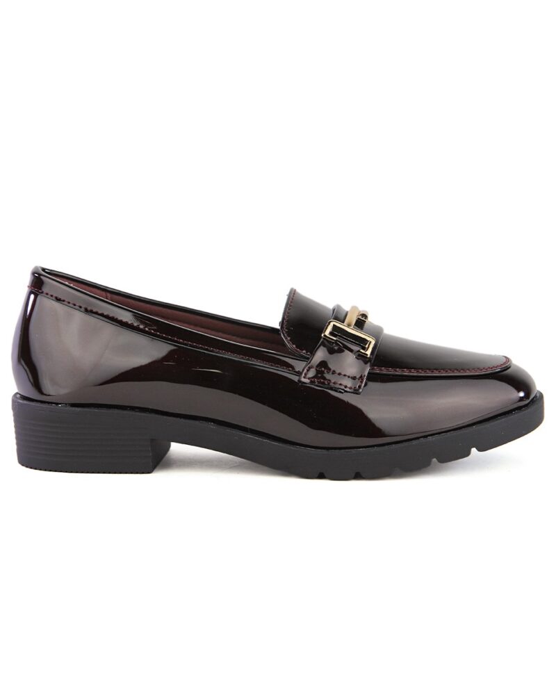 Comfort Loafers με Διακοσμητικό - Μπορντό