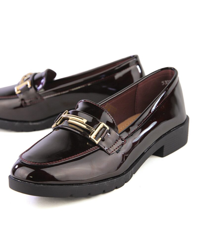 Comfort Loafers με Διακοσμητικό - Μπορντό - Image 3