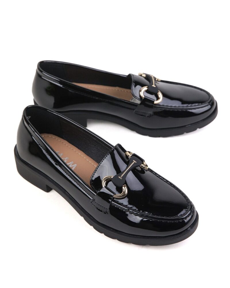 Comfort Loafers με Διακοσμητικό - Μαύρο - Image 3