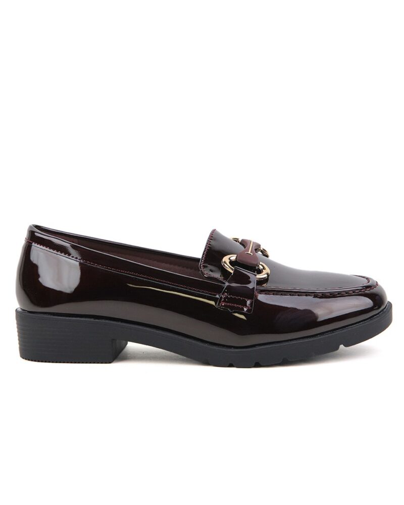 Comfort Loafers με Διακοσμητικό - Μπορντό