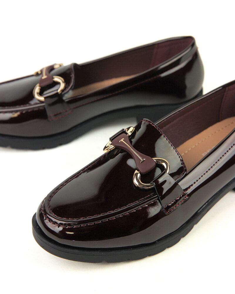 Comfort Loafers με Διακοσμητικό - Μπορντό - Image 3