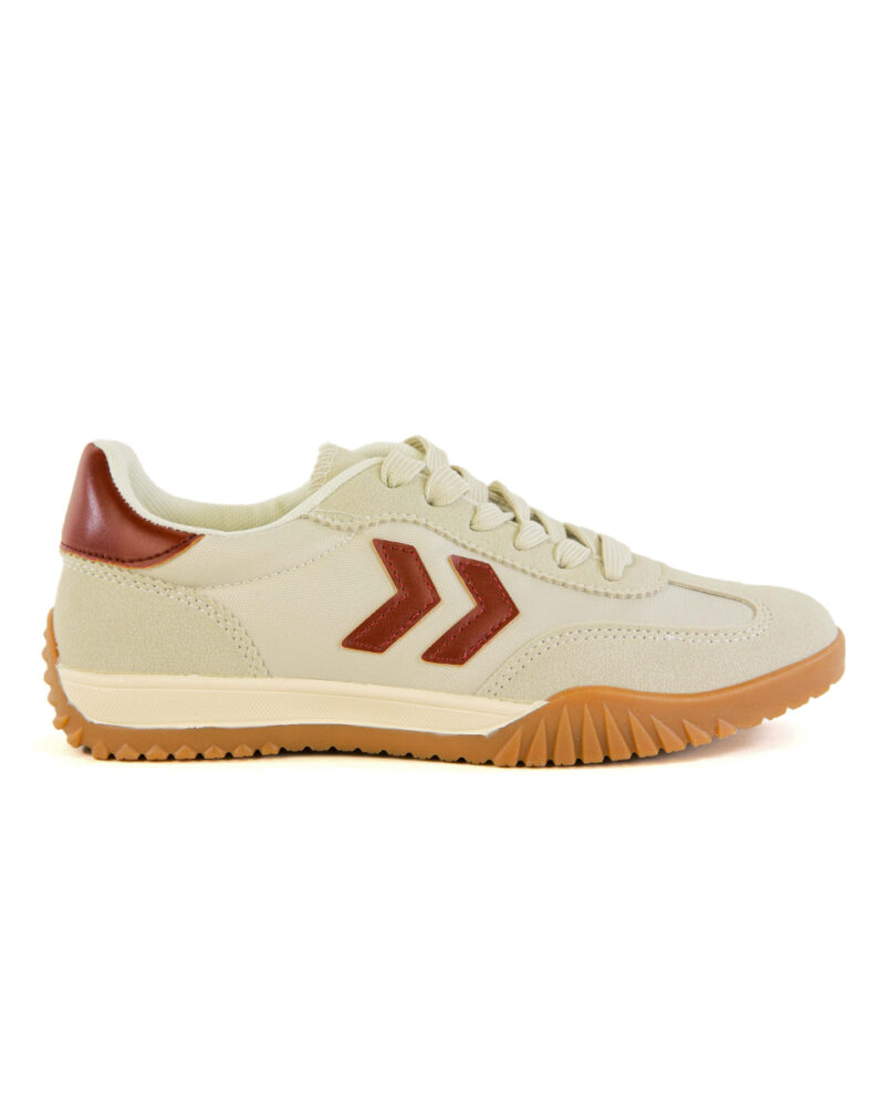 Sneakers με Συνδυασμό Υλικών - Μπορντό - Image 2