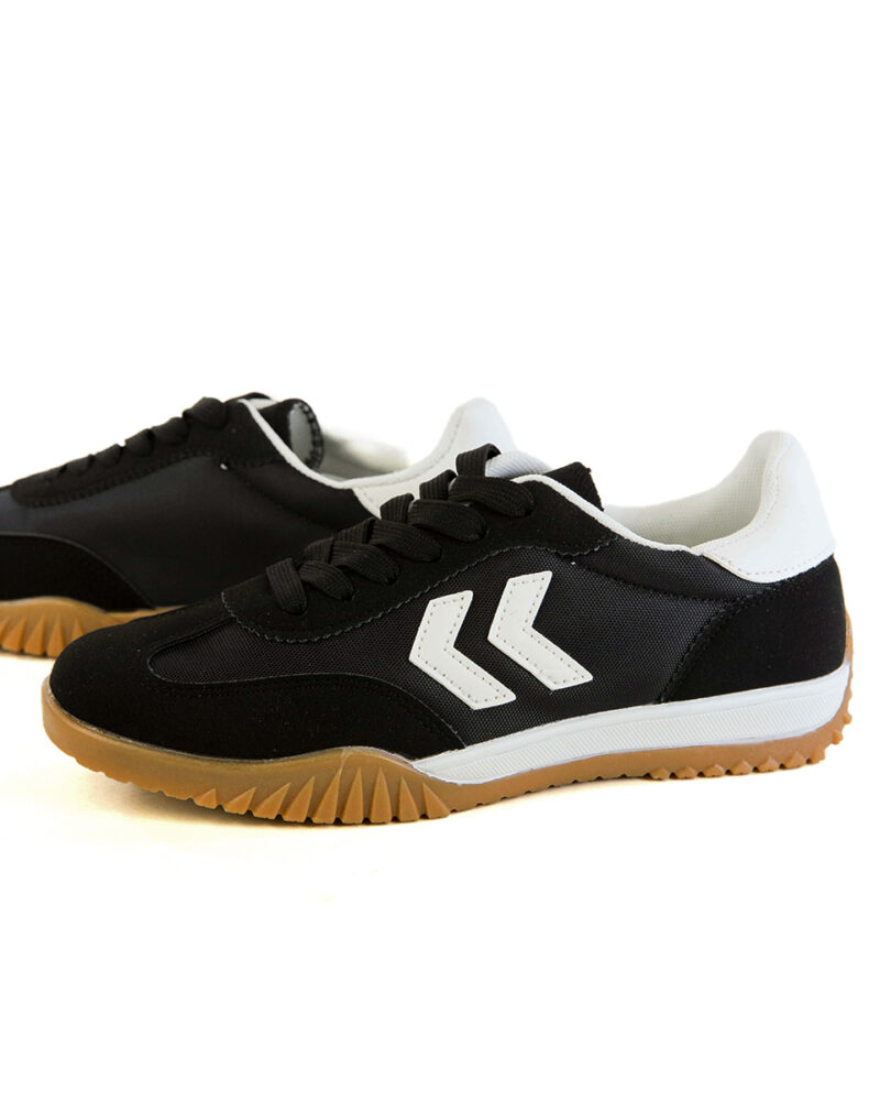 Sneakers με Συνδυασμό Υλικών - Μαύρο - Image 4