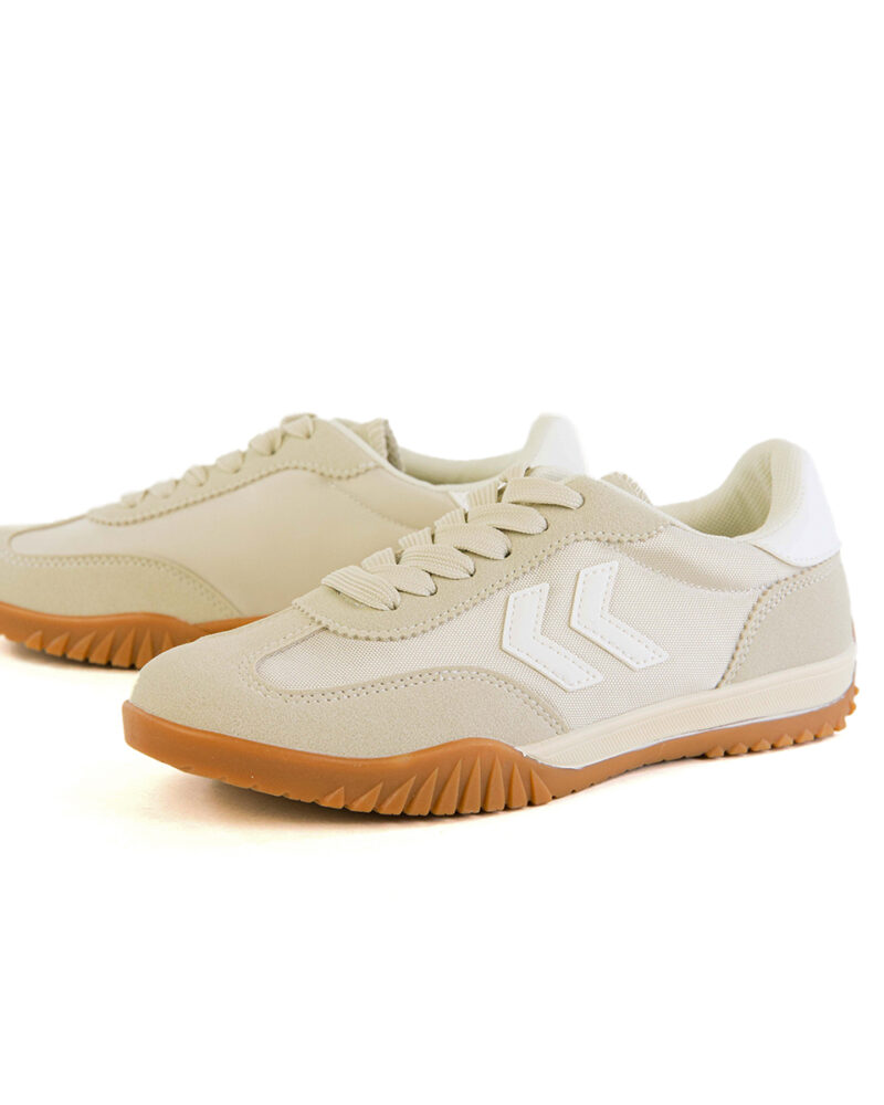 Sneakers με Συνδυασμό Υλικών - Μπεζ - Image 3