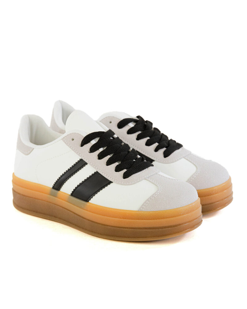 Sneaker Δίσολα - Λευκό - Image 2