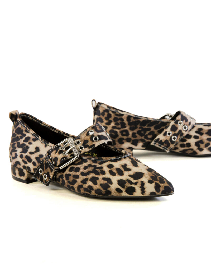 Γόβες Flat με Μπαρέτα - Leopard - Image 3