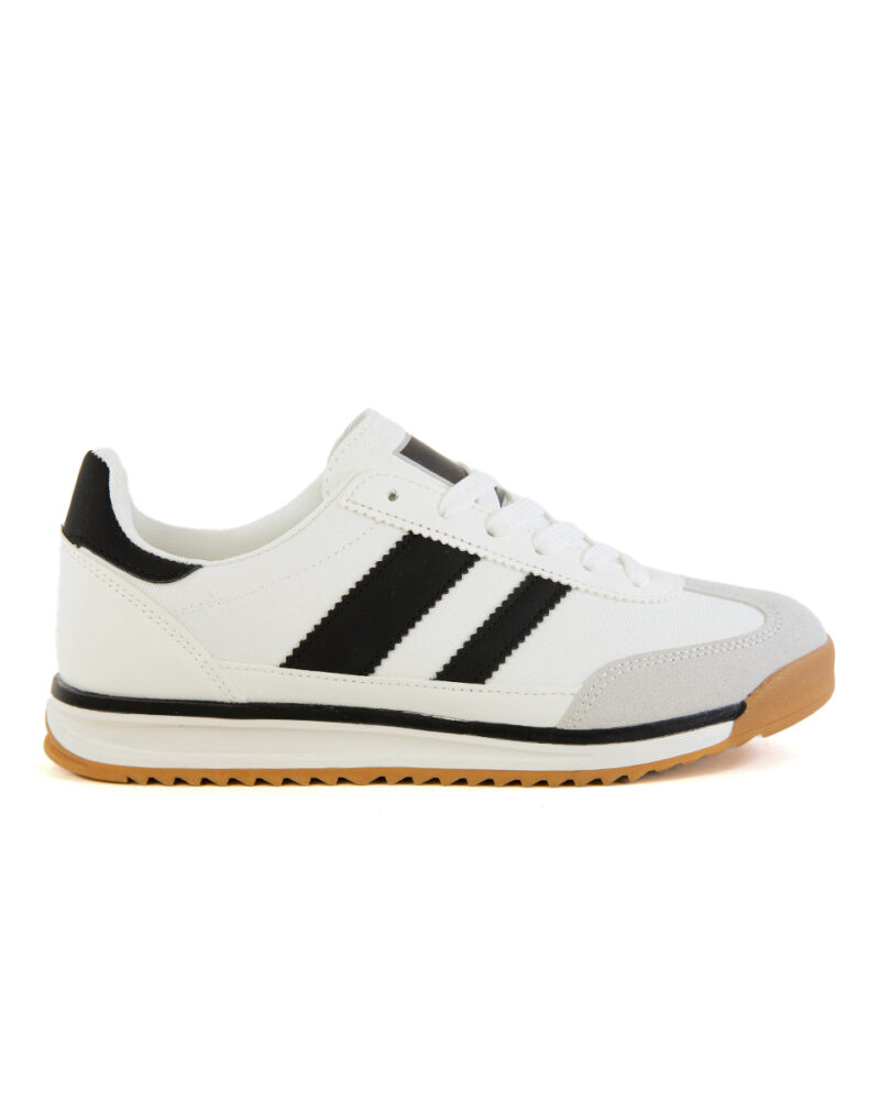 Sneaker με Συνδυασμό Χρωμάτων - Λευκό