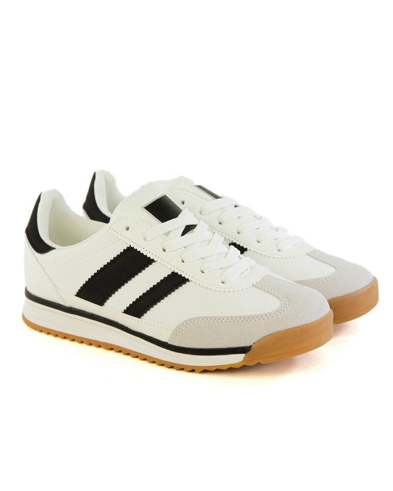 Sneaker με Συνδυασμό Χρωμάτων - Λευκό - Image 2