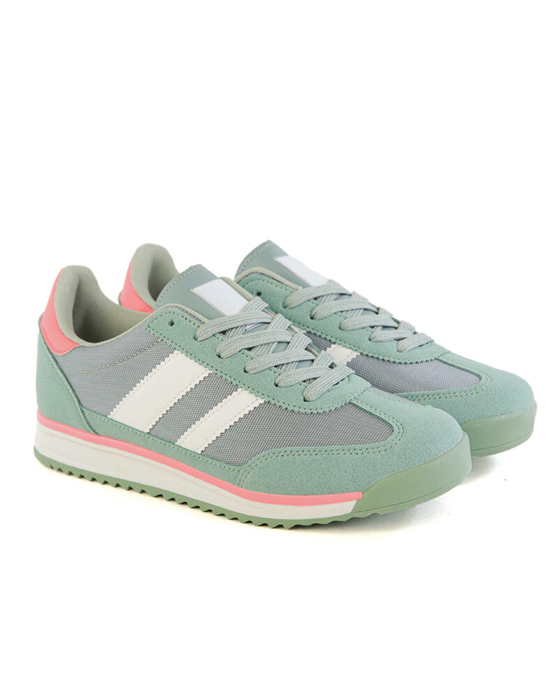 Sneaker με Συνδυασμό Χρωμάτων - Πράσινο - Image 2