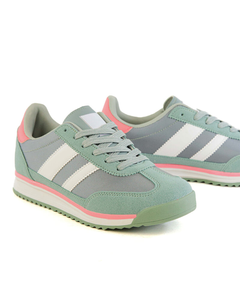 Sneaker με Συνδυασμό Χρωμάτων - Πράσινο - Image 3