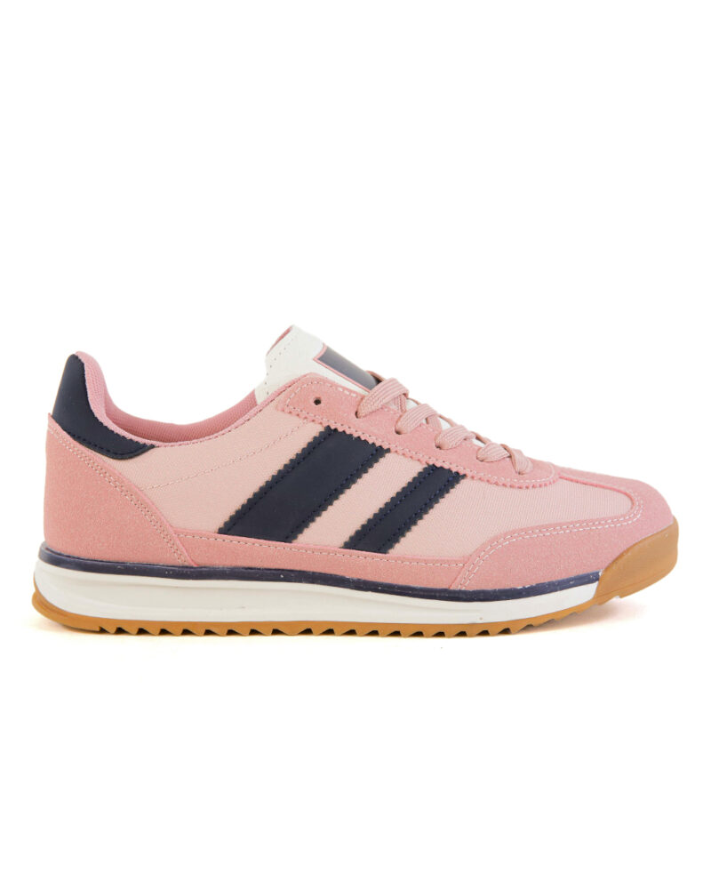 Sneaker με Συνδυασμό Χρωμάτων - Ροζ