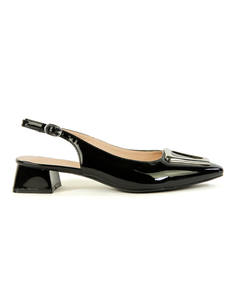 Mules Slingback - Μαύρο
