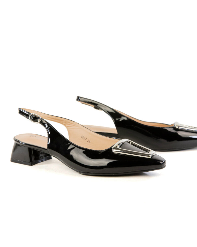 Mules Slingback - Μαύρο - Image 3