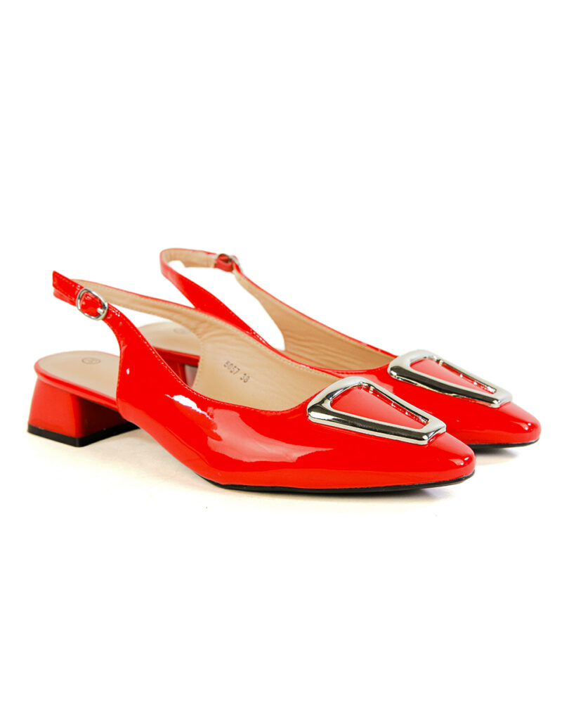 Mules Slingback - Κόκκινο - Image 2