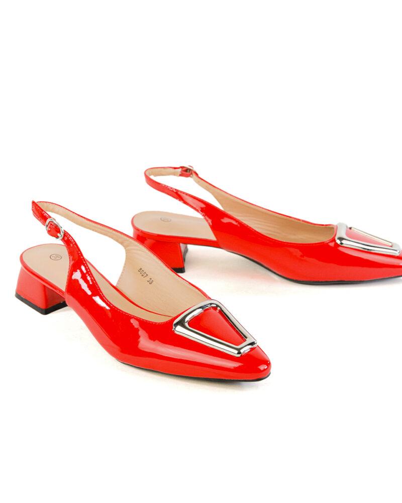 Mules Slingback - Κόκκινο - Image 3