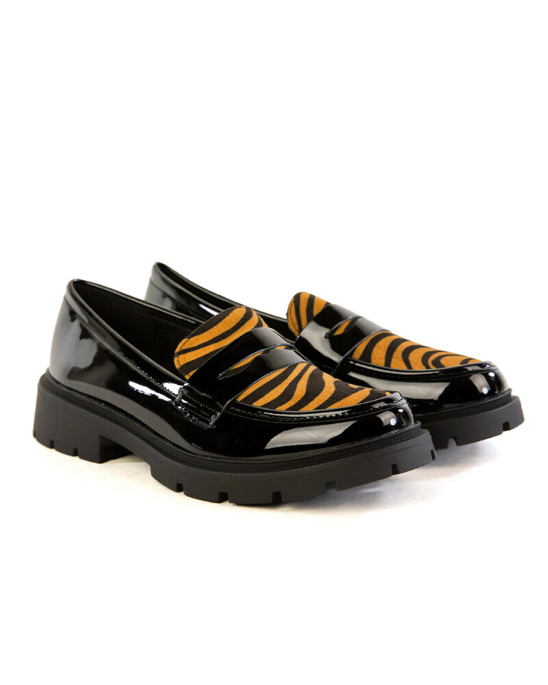 Comfort Loafers - Κάμελ Ζέβρα - Image 2