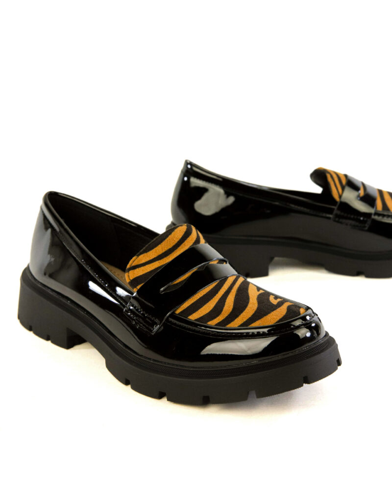 Comfort Loafers - Κάμελ Ζέβρα - Image 3