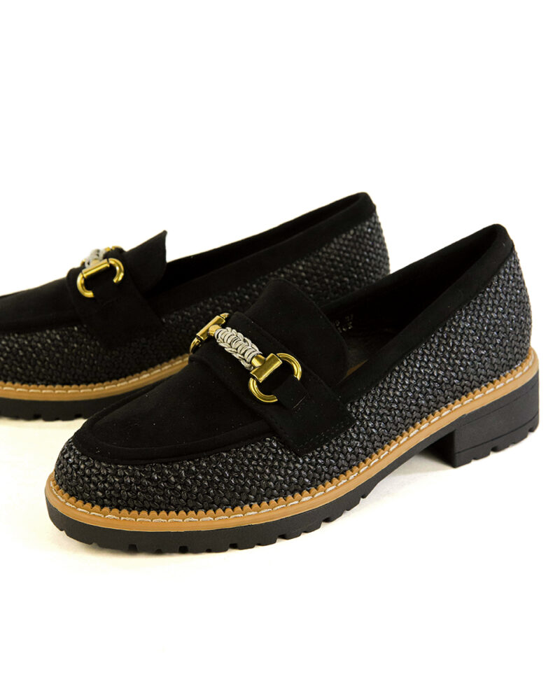 Loafers με Διακοσμητικό - Μαύρο - Image 3