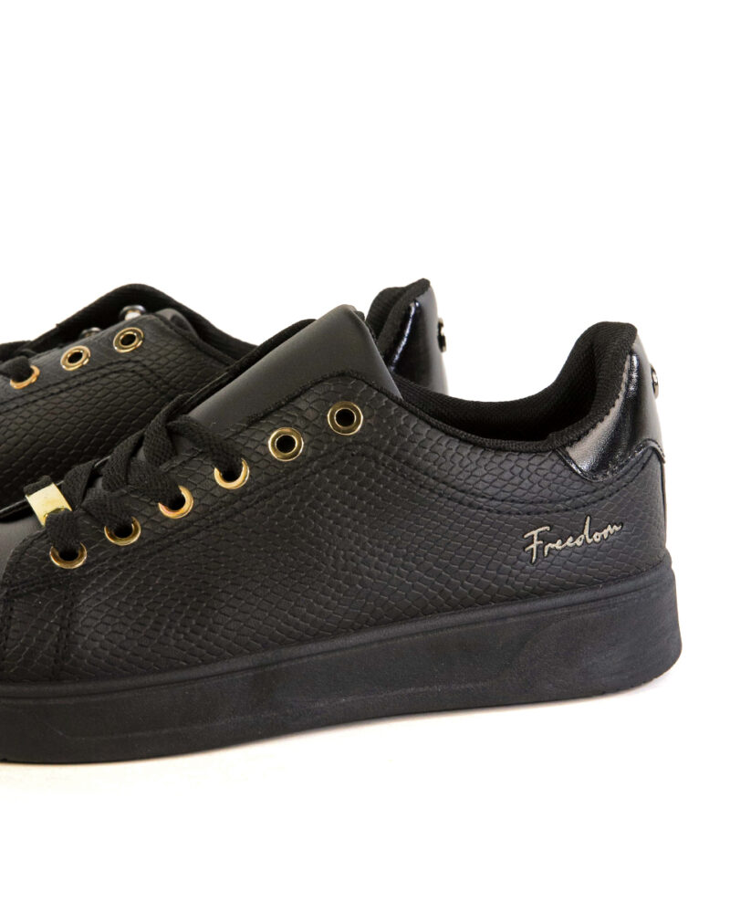 Sneaker με Snake Print - Μαύρο - Image 3