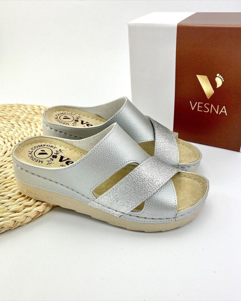 Ανατομικές Παντόφλες Medical Comfort Vesna - Ασημί - Image 3