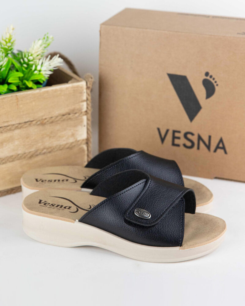 Comfort Παvτόφλες Ορθοστασίας Vesna - Μαύρο - Image 3