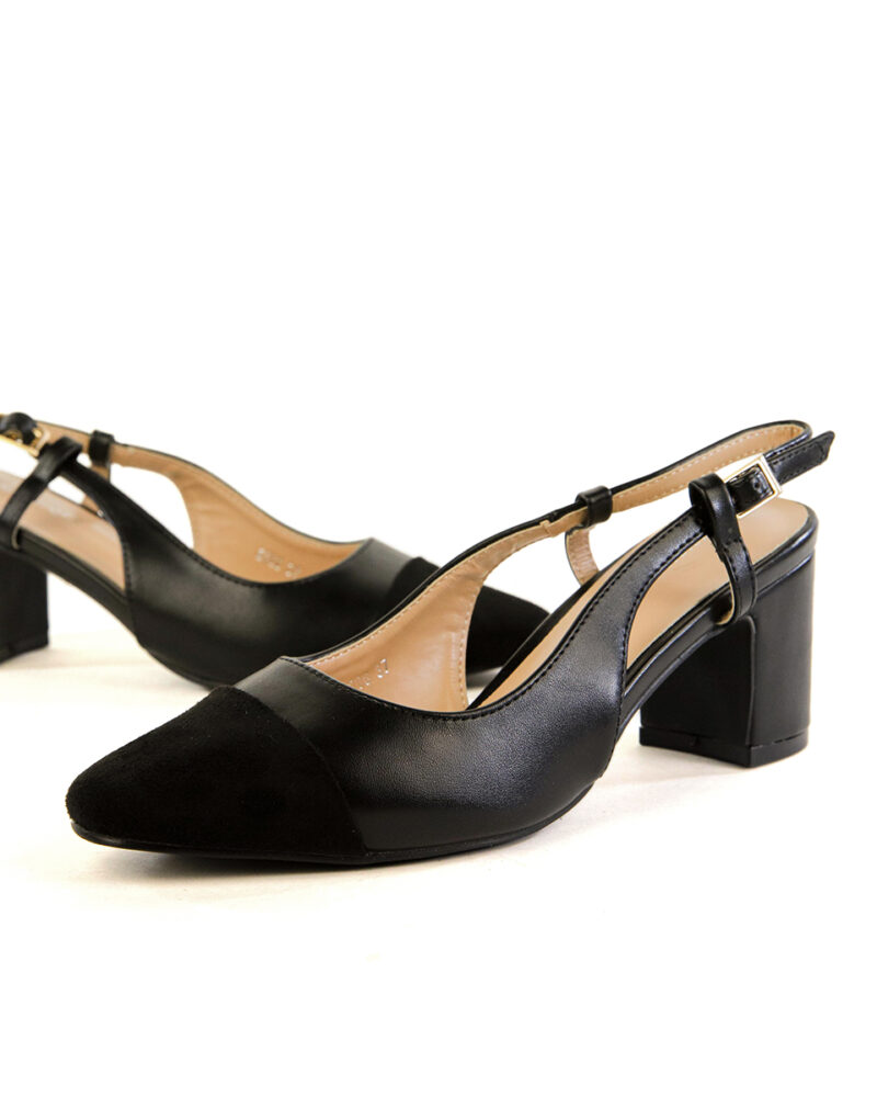 Γόβες Slingback - Μαύρο - Image 3