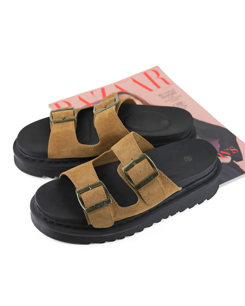 Comfort Flatform με Τόκες- Κάμελ