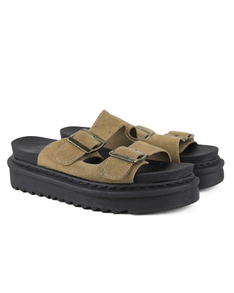 Comfort Flatform με Τόκες- Χακί - Image 2