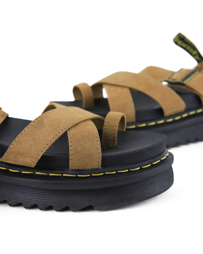Comfort Σανδάλια Flatform - Κάμελ - Image 3