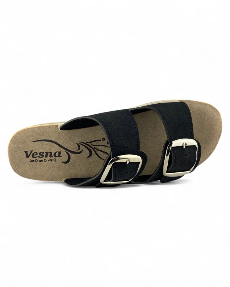 Comfort Παvτόφλες Ορθοστασίας Vesna - Μαύρο Nubuck - Image 3