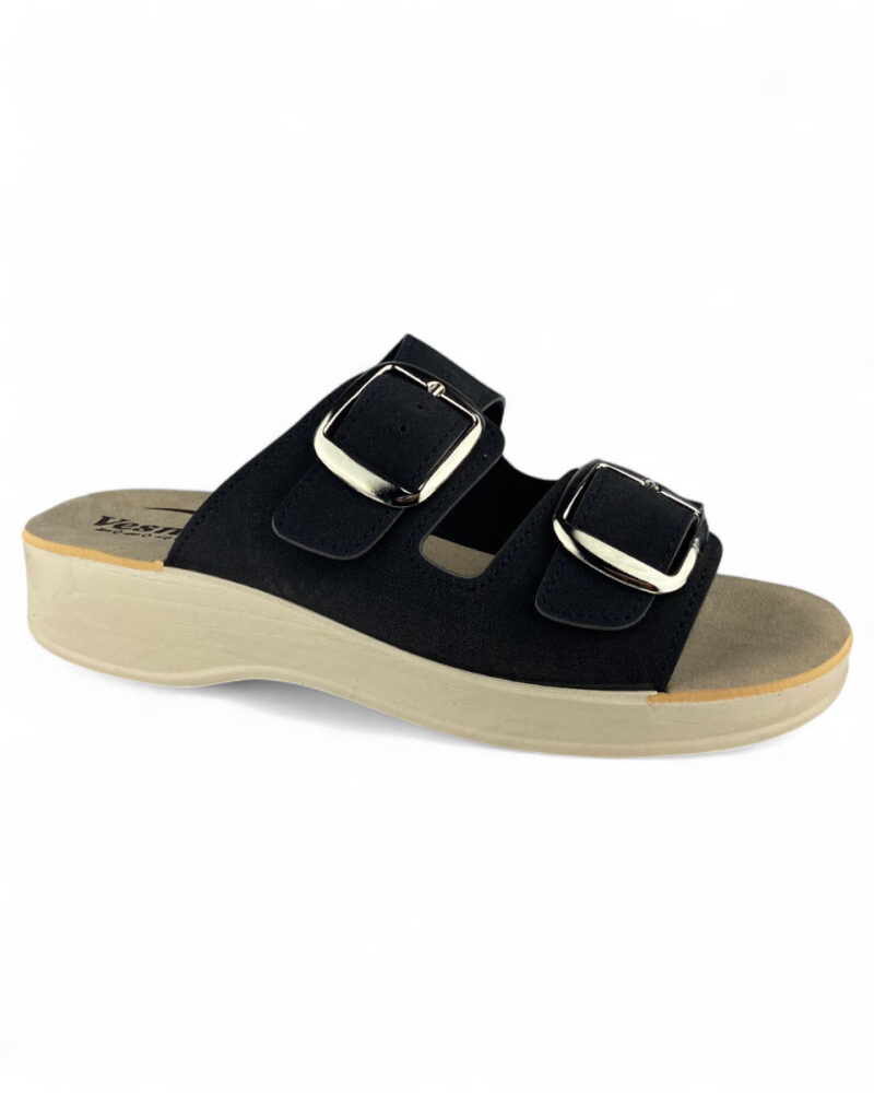 Comfort Παvτόφλες Ορθοστασίας Vesna - Μαύρο Nubuck