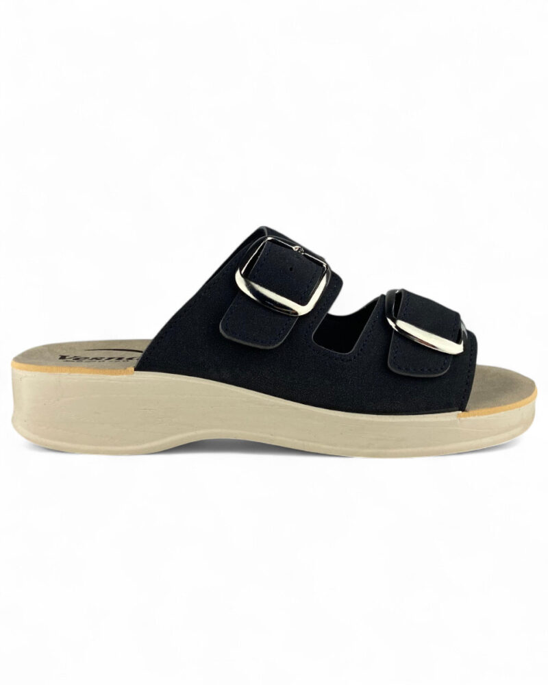 Comfort Παvτόφλες Ορθοστασίας Vesna - Μαύρο Nubuck - Image 2
