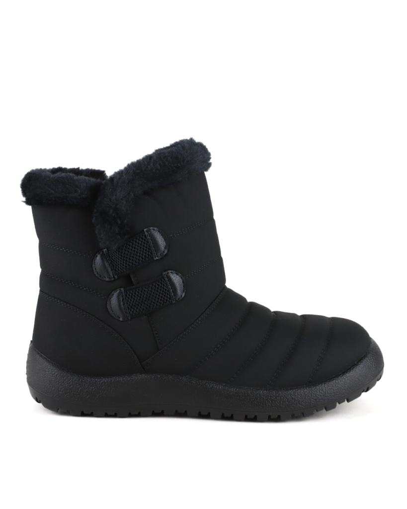 Αδιάβροχα Soft Μποτάκια με Γούνινη επένδυση - Μαύρο
