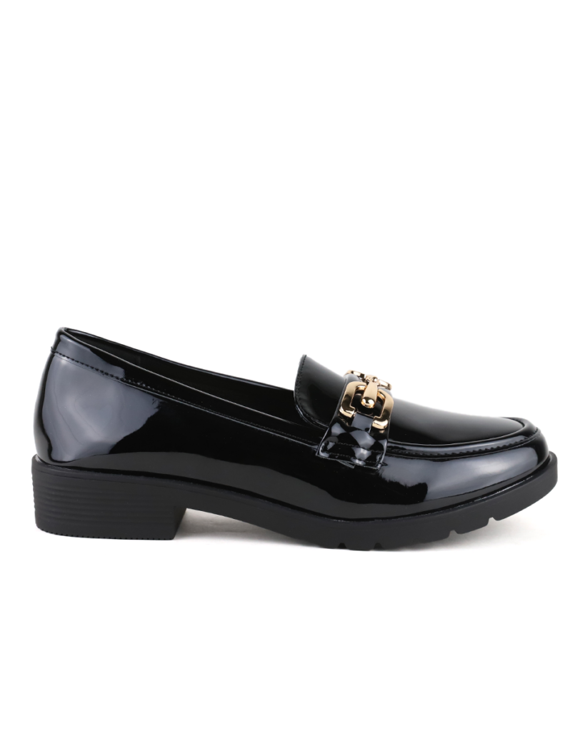 Comfort Loafers με Διακοσμητικό - Μαύρο