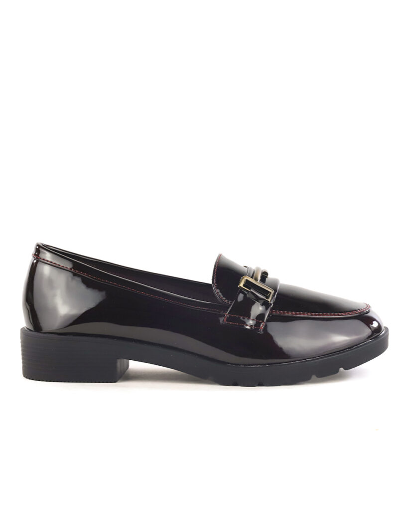 Comfort Loafers με Διακοσμητικό - Μπορντό